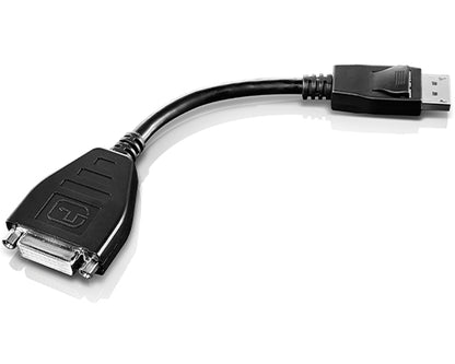 Lenovo 43N9159 DisplayPort to DVI-D Monitor Adapter – 0.2m, 1920x1200, Black