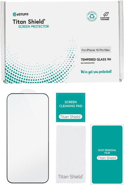 eSTUFF ES501427-50BULK Full Cover Tempered Glass Screen Protector 9H – 50 Pack