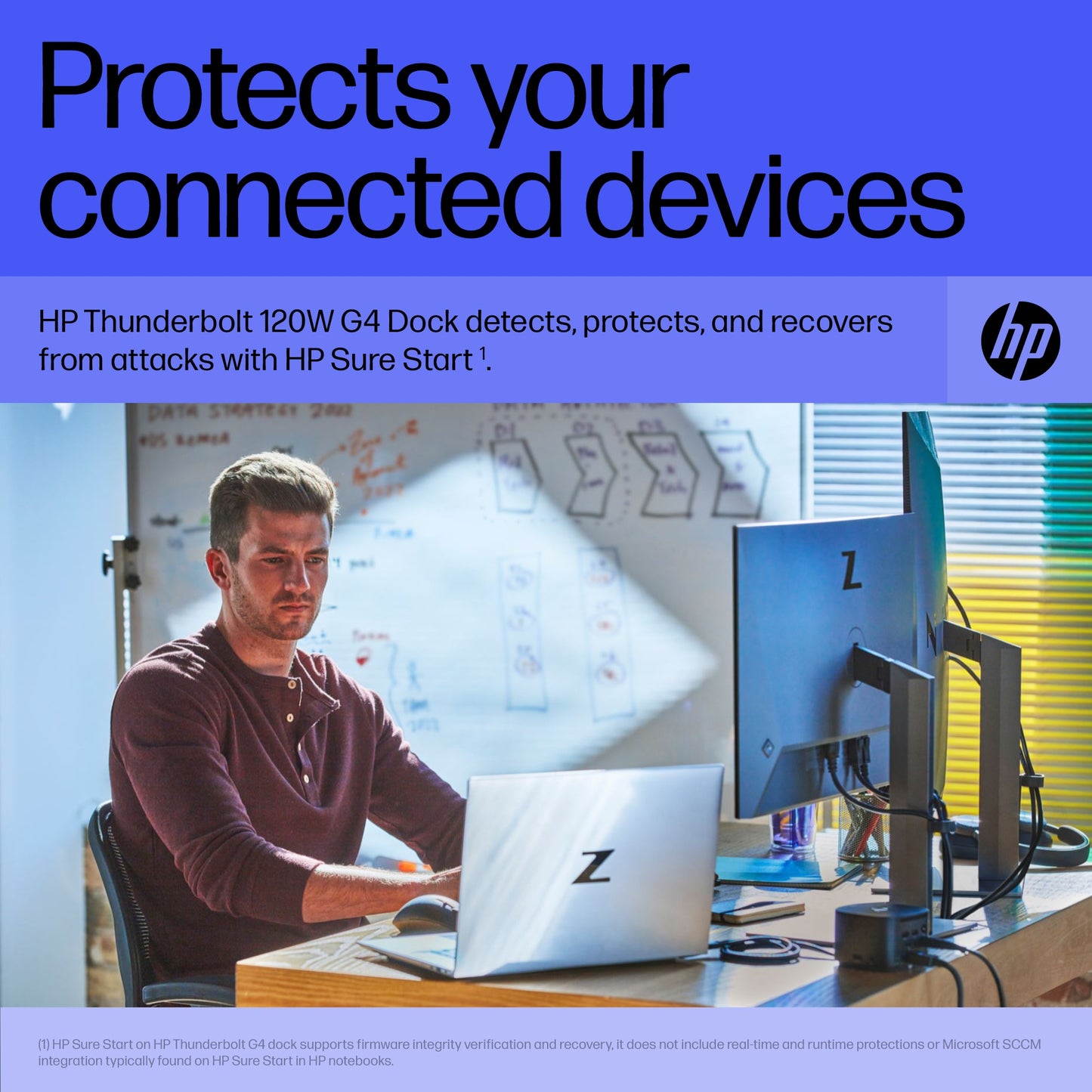 HP 4J0A2AA#ABB Thunderbolt Dock 120W G4 – Docking Station, Thunderbolt 4, 100W Power