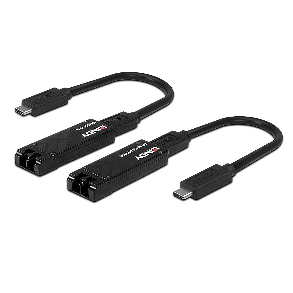 Lindy 43312 100m Fibre Optic USB 3.2 Type C Extender – 10Gbps