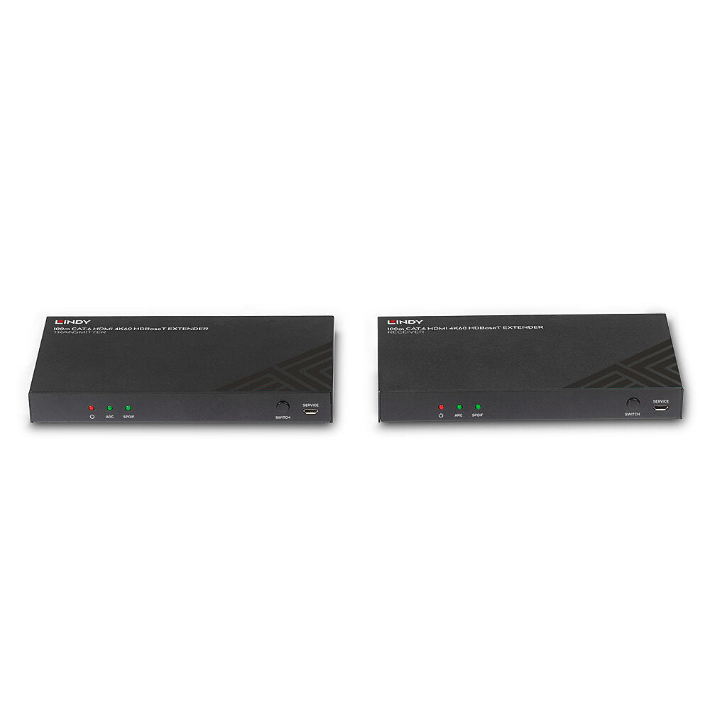 Lindy 38340 KVM Extender – 100m Cat.6 HDMI 4K60 Audio IR RS-232 HDBaseT