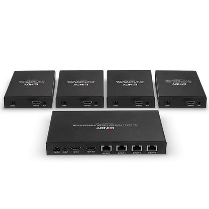Lindy 38262 70m Cat.6 4 Port HDMI 4K60 Splitter Extender AV Transmitter