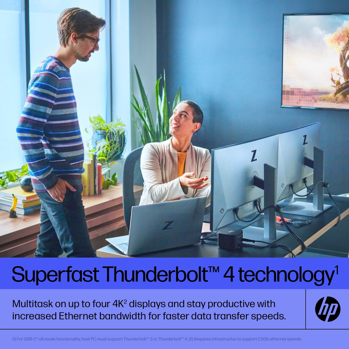 HP 4J0G4AA Thunderbolt Dock 280W G4 – Thunderbolt 4 Docking Station, 4K Display Support