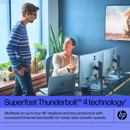 HP 4J0A2AA#ABB Thunderbolt Dock 120W G4 – Docking Station, Thunderbolt 4, 100W Power
