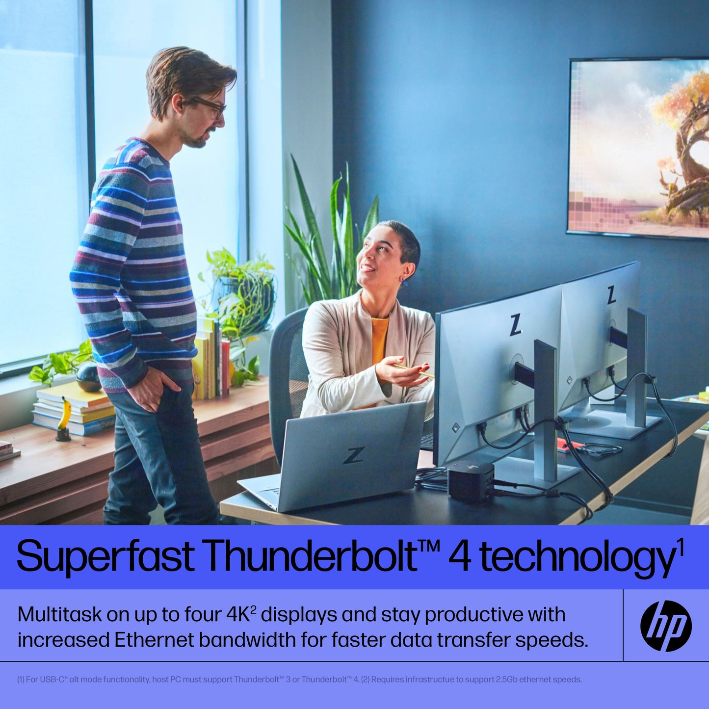 HP 4J0G4ET#ABB Thunderbolt Dock 280W G4 Wired Thunderbolt 4 Black