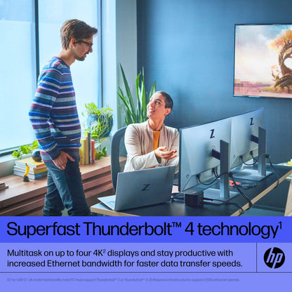 HP 4J0G4ET#ABB Thunderbolt Dock 280W G4 Wired Thunderbolt 4 Black