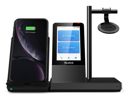 Yealink WH66 MONO UC Wireless DECT Headset – Mono, Bluetooth, Touchscreen Base