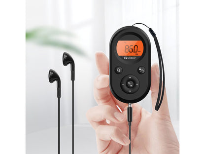 Sandberg 421-02 Pocket Radio FM/AM Portable Rechargeable – Black