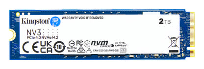 Kingston SNV3S/2000G NV3 M.2 2280 NVMe SSD – 2TB PCIe Gen4 6000MB/s