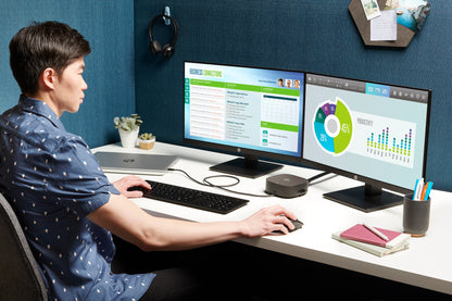 HP 72C71AA USB-C G5 Essential Dock – Wired Docking Station, 120W, Black