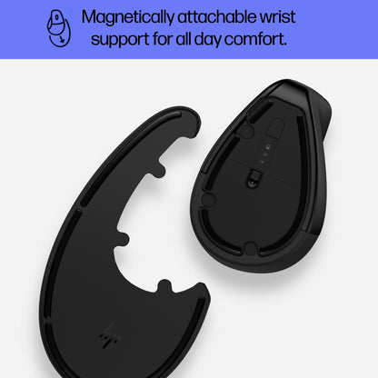 HP 6H1A4AA#ABB 920 Ergonomic Wireless Mouse – Vertical, Rechargeable, 4000 DPI