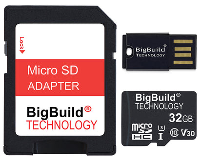 BigBuild Technology 32GB Ultra Fast 100MB/s Micro SDHC Memory Card, Perfect for Smartphones
