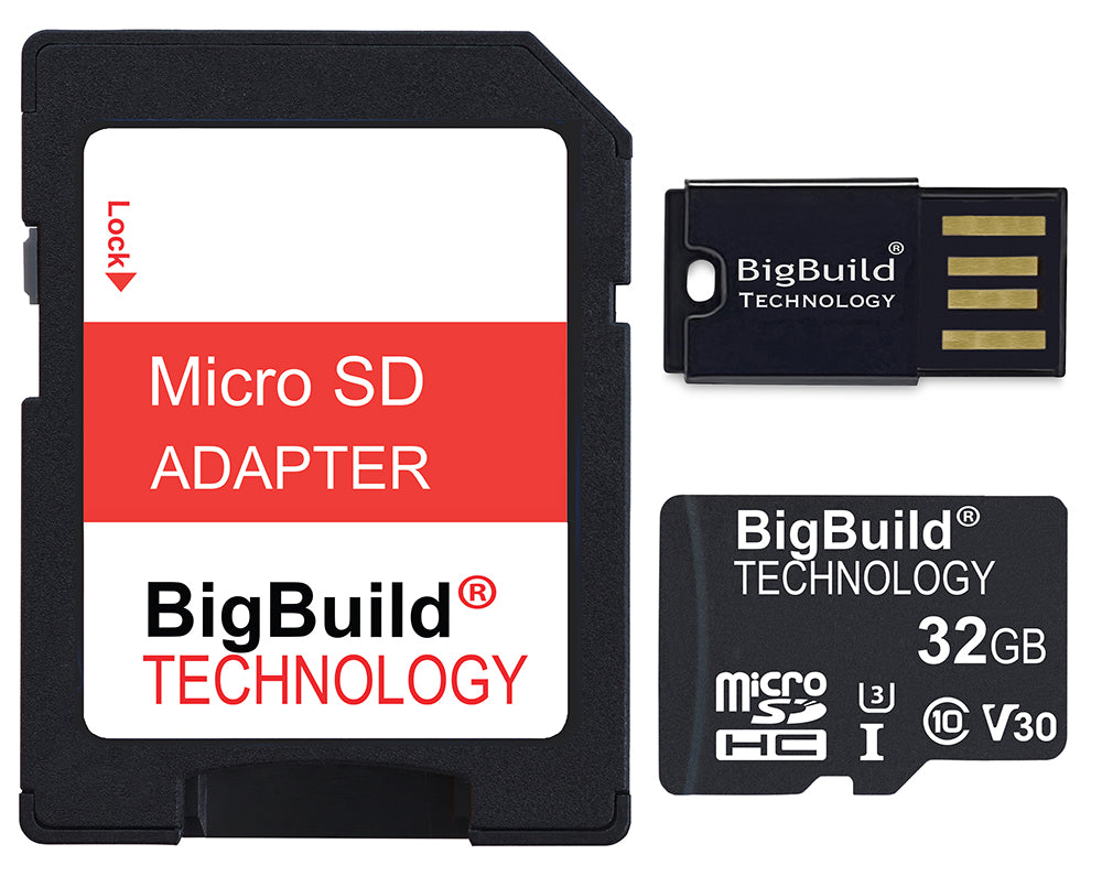 BigBuild Technology 32GB Ulta Fast 100MB/s Micro SDHC Memory Card