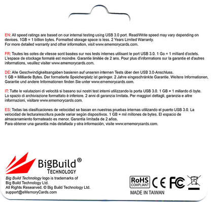 BigBuild Technology 64GB Silver Dual Drive Micro B OTG USB Memory Stick, USB Drive