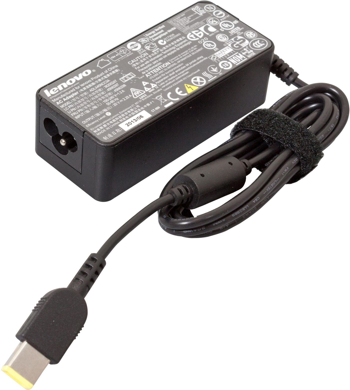 Lenovo FRU45N0492 45W Indoor Power Adapter – AC-to-DC, Black
