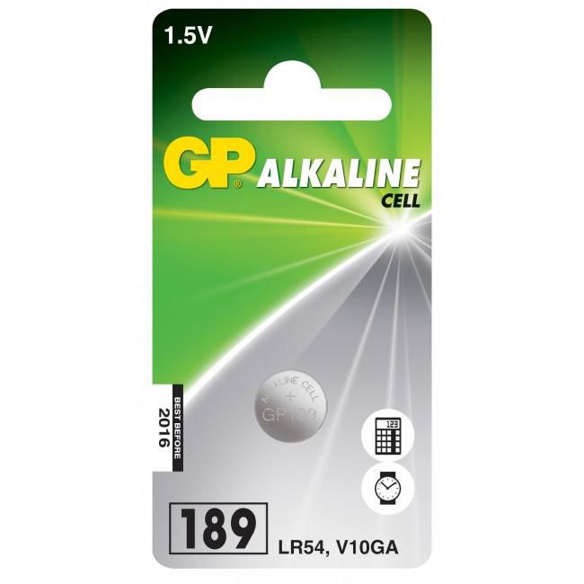 GP 102004 Alkaline Button Cell Battery – 1.5V SR54 Round 1-Pack