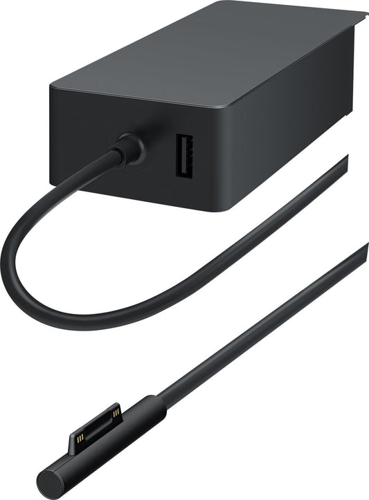 Microsoft LAG-00002 65W Power Supply with EU Plug – 1 USB Port, Black, 1 Year Warranty