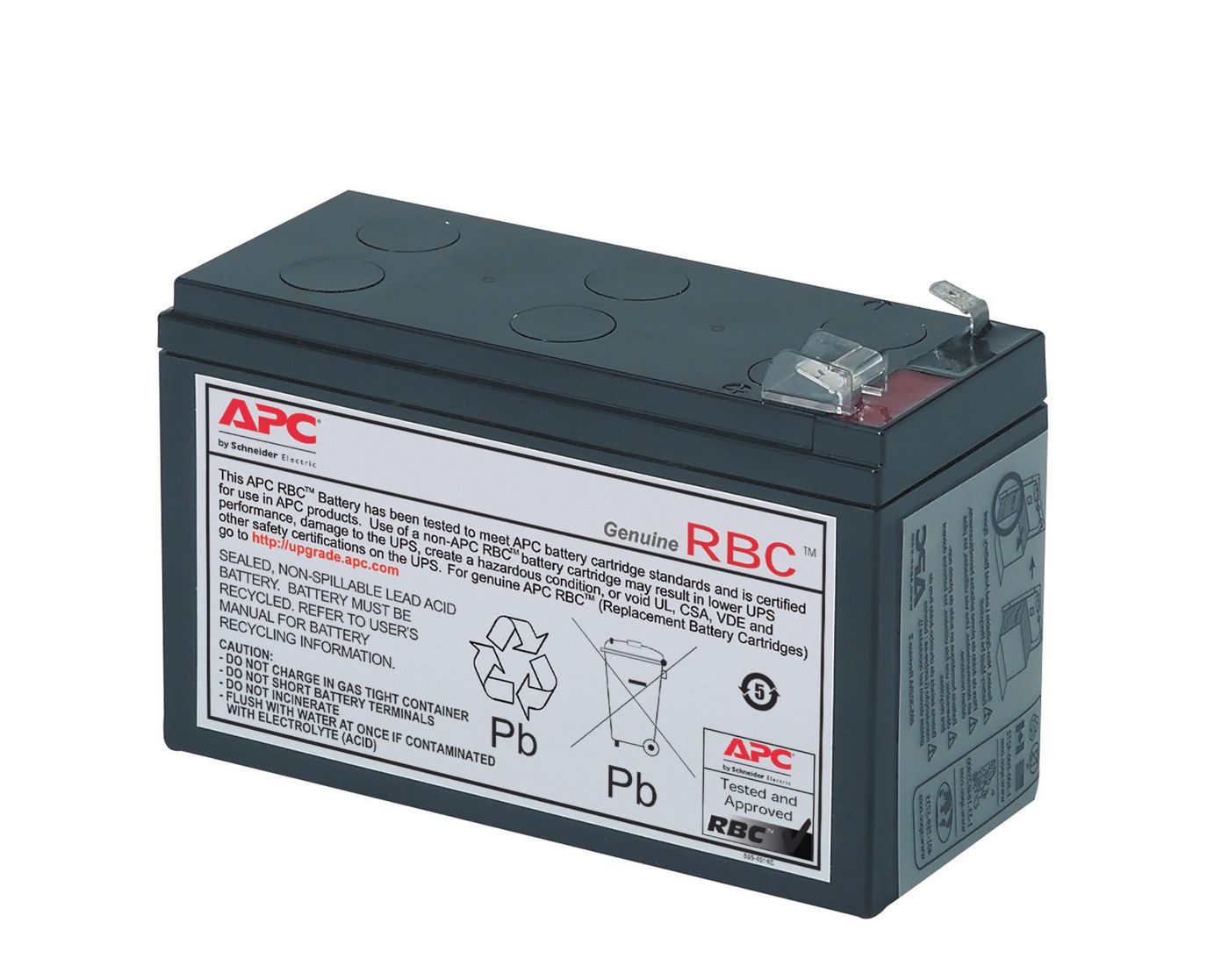 APC RBC17 Replacement Battery Cartridge – VRLA 12V 9Ah, 2-Year Warranty