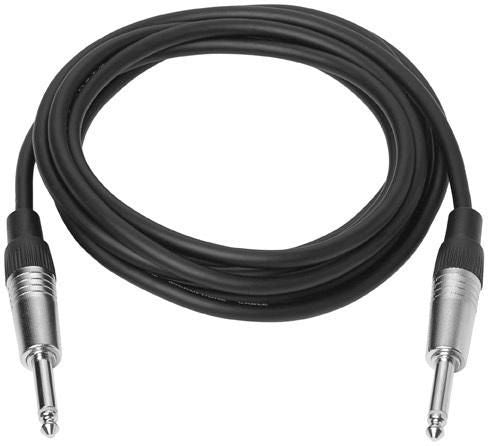Vivolink PROAUDJACK5 5m 6.35mm Male to Male Audio Cable – Black, RoHS