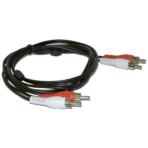 Microconnect 1.5m Audio Cable – 2 x RCA Male to Male, Black