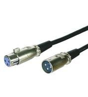 Microconnect XLRMF2 2m XLR (3-Pin) Male to Female Audio Cable – Black