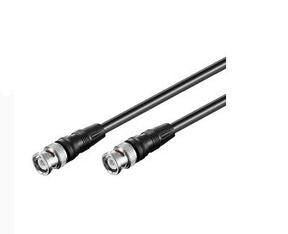 MicroConnect 50423 Coaxial Cable – 1m BNC Male to Male 75Ω Black