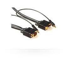 MicroConnect MONGH5BMJ 5m VGA (HD15) & 3.5mm Audio Cable – Gold Plated, Full HD, RoHS