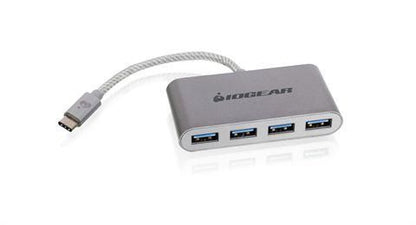 IOGEAR GUH3C14 USB-C to 4-Port USB-A Hub – For Laptops, MacBook & Chromebook