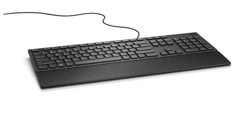 Dell 580-ADGX Keyboard – Danish QWERTY Wired Full-Size Black
