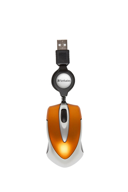 Verbatim 49023 Go Mini Mouse USB Type-A Optical 1000 DPI Orange