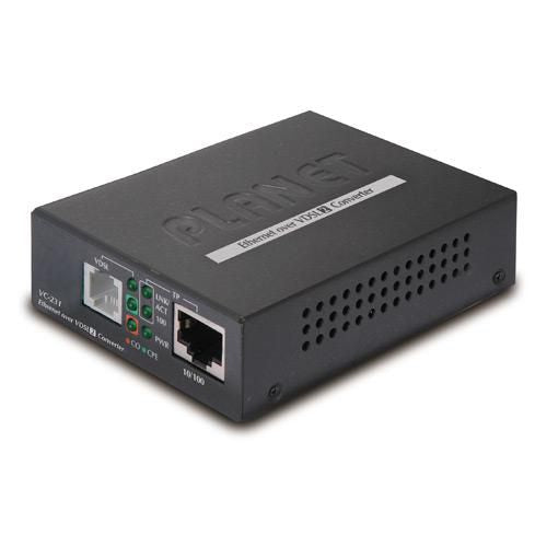 Planet VC-231 Ethernet over VDSL2 Converter – 1 x RJ-45, 1 x RJ-11, 100Mbps