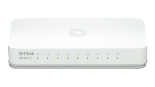 D-Link GO-SW-8E/E 8-Port Unmanaged Fast Ethernet Network Switch – White