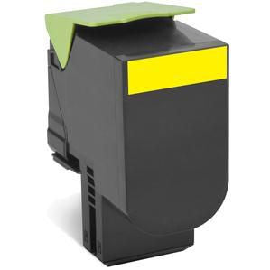 Lexmark 80C2HYE Yellow Toner Cartridge – High Yield, Original, 3000 Pages