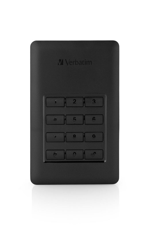 Verbatim 53401 Store 'n' Go Secure Portable HDD 1TB – USB 3.1 Keypad Access