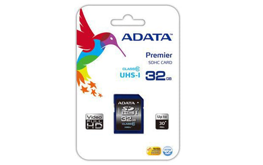 ADATA ASDH32GUICL10-R SDHC Memory Card 32GB UHS-I U1 Class 10