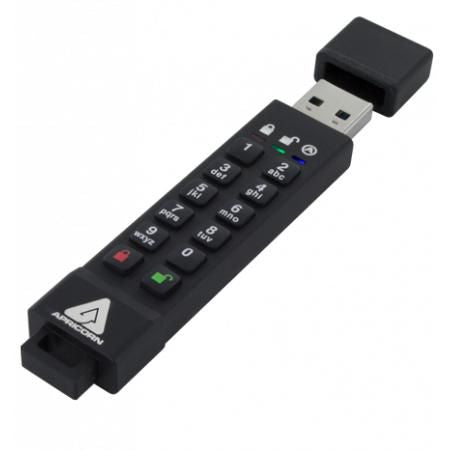 Apricorn ASK3Z-64GB USB 3.1 Flash Drive – 64GB Secure Key, AES Encryption