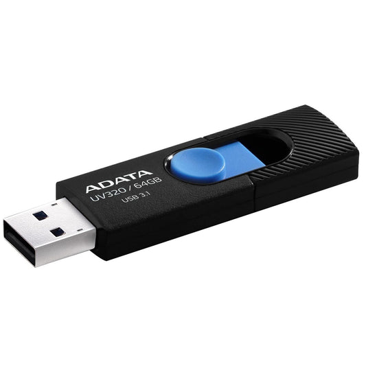 ADATA AUV320-64G-RBKBL USB Flash Drive 64GB USB 3.2 Gen 1 Type-A Black/Blue