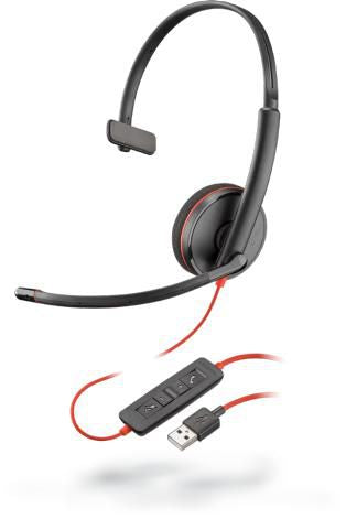 Poly 209744-104 Blackwire C3210 USB-A Wired Headset – Noise-Cancelling Microphone