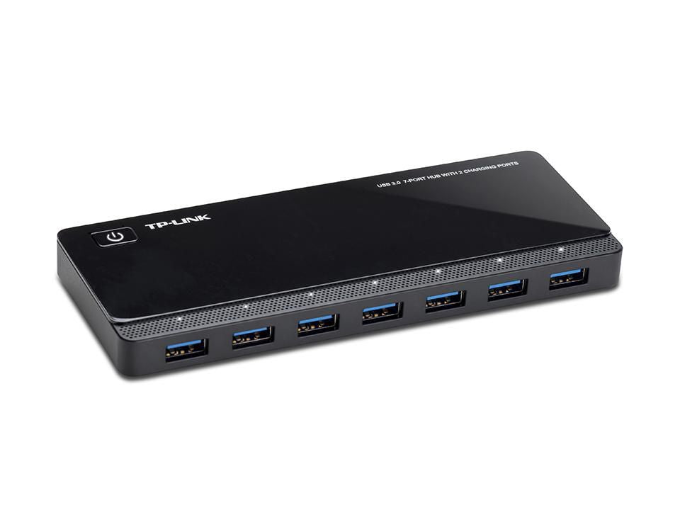 TP-Link UH720 USB 3.2 Gen 1 Hub – 9-Port, 5000Mbit/s, Black