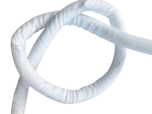 Vivolink VLSC102500W Self-Wrapping Cable Sock 10mm Diameter White 25m Roll Braided Sleeve