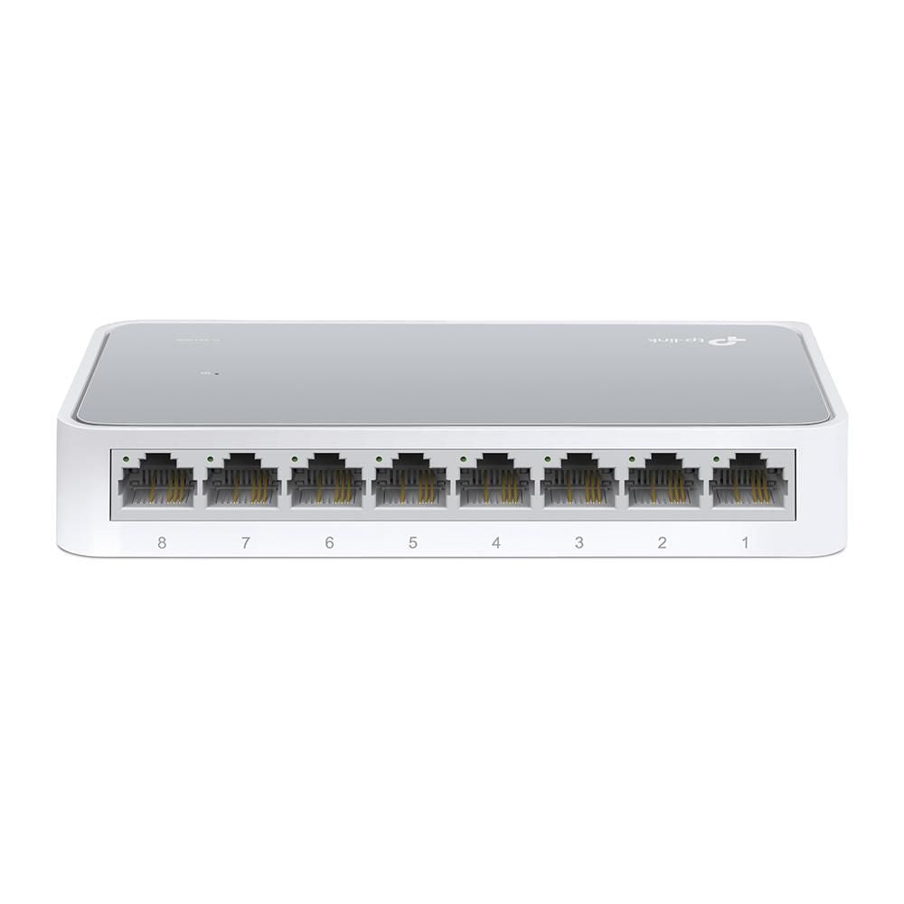 TP-Link TL-SF1008D 8-Port Unmanaged Fast Ethernet Network Switch – White