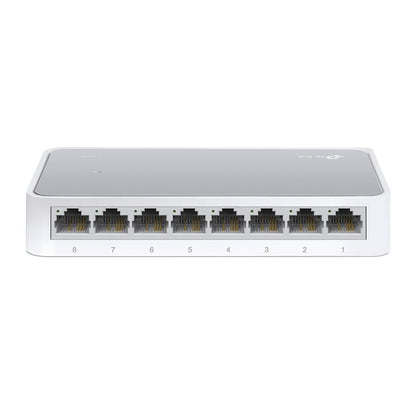 TP-Link TL-SF1008D 8-Port Unmanaged Fast Ethernet Network Switch – White