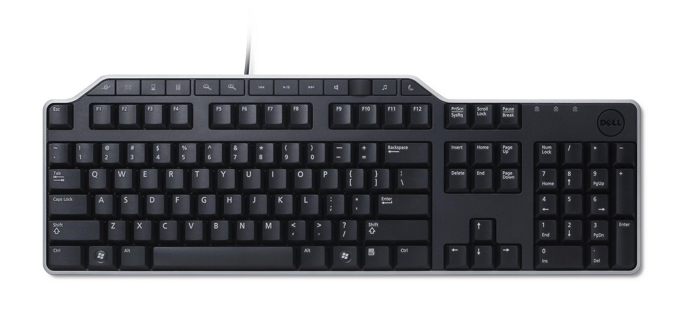 Dell KB522-BK-GER Wired Multimedia Keyboard – QWERTZ, USB, Black