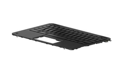 HP L92216-DH1 Integrated Keyboard and Housing Base – Nordic Layout, Black/Blue
