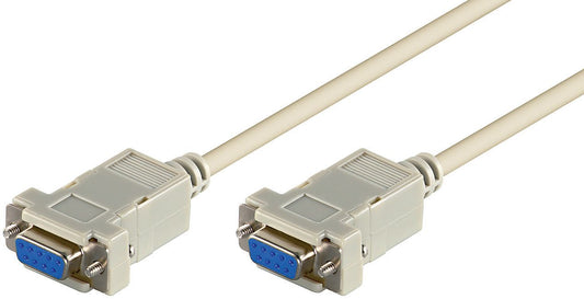 MicroConnect SCSENN2 Serial Cable 1.8m White DB9 Female to DB9 Female