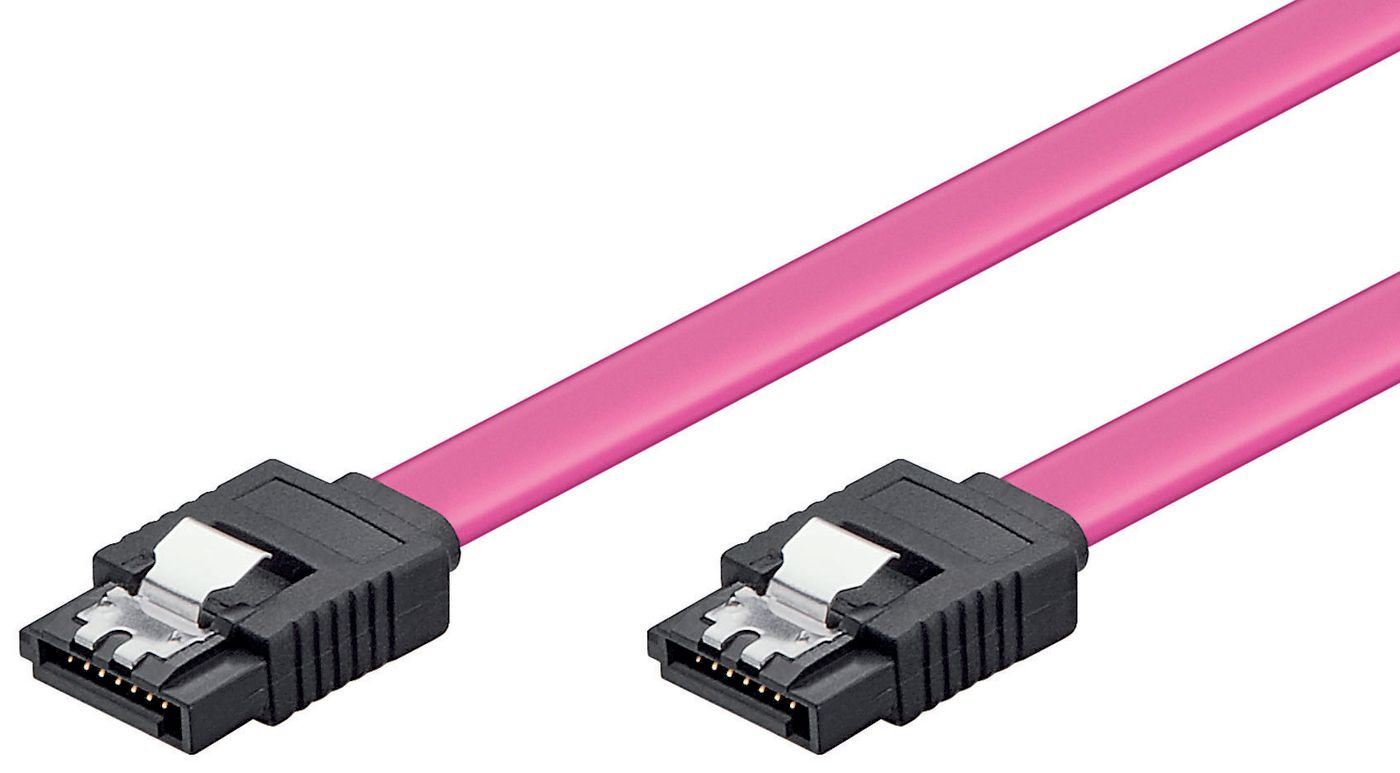 MicroConnect SAT15003C SATA Cable 0.3m 7-Pin Male/Male Violet