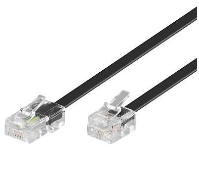 MicroConnect MPK463S Telephone Cable 15m Transparent RJ11 to RJ45