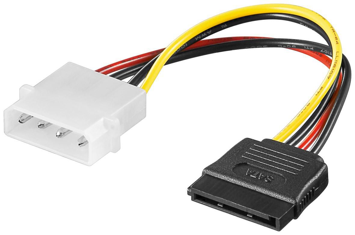 MicroConnect PI01082 Internal Power Cable 0.2m 4pin Male to 15pin Female SATA