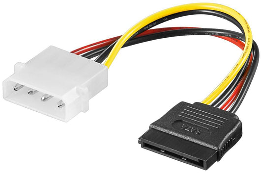 MicroConnect PI01082 Internal Power Cable 0.2m 4pin Male to 15pin Female SATA