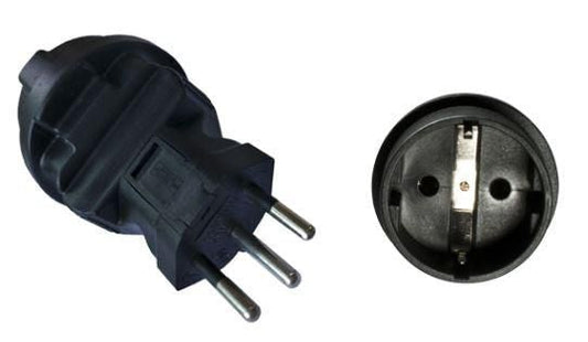 MicroConnect PEAEUSWISS Power Plug Adapter Type J 230V Black